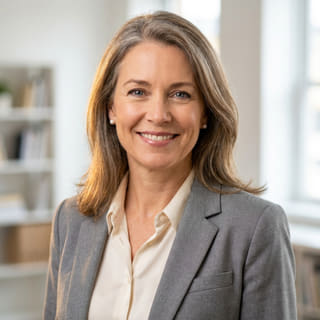 Sarah Coleman, presentada como directora financiera en Diáfana Canjeanza, en una imagen de perfil